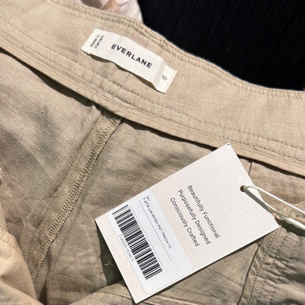 Everlane Beige Wide-Leg Pants - Picture 2 of 9